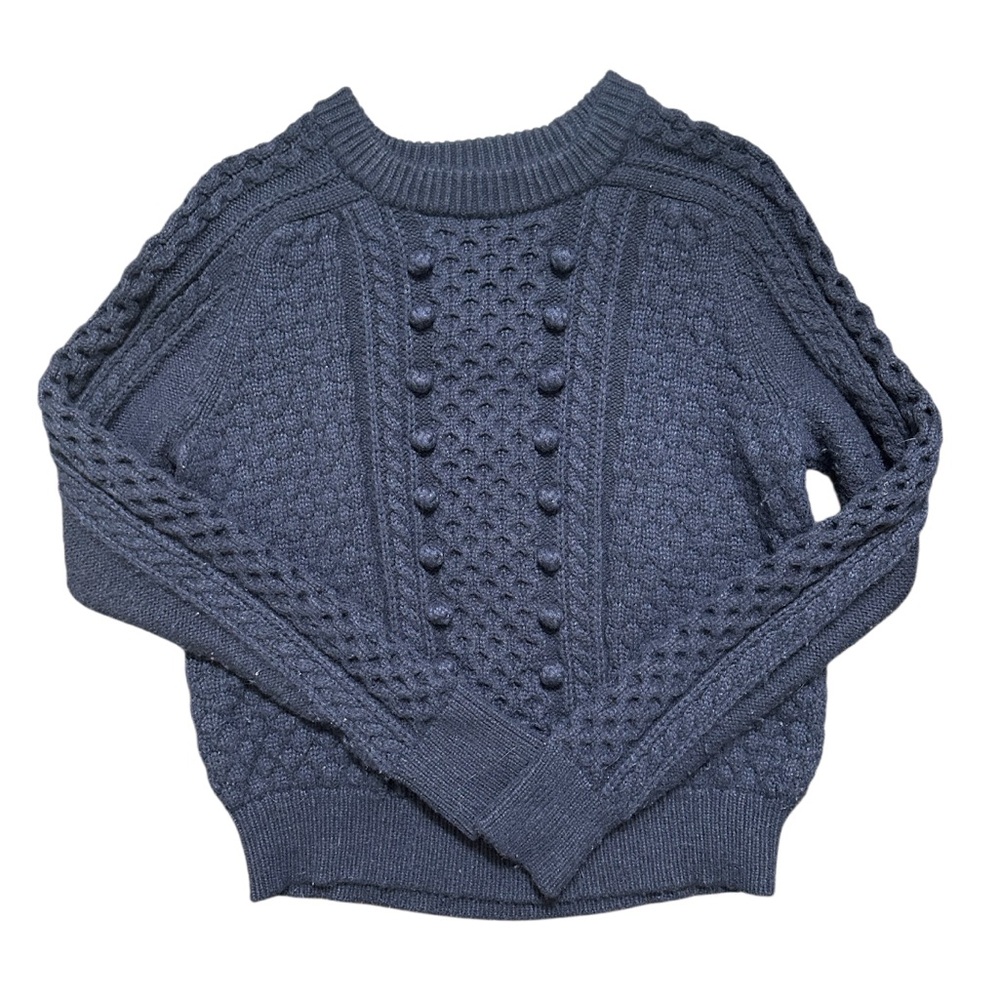 J.Crew Women's Navy Cable Knit Sweater